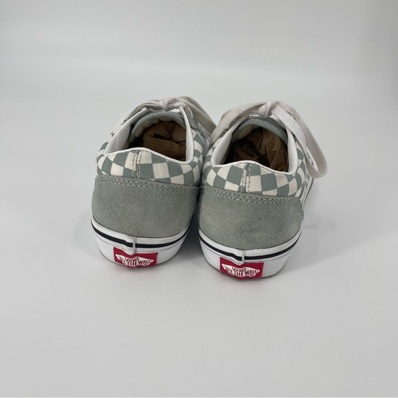 Vans Old Skool Checkerboard Suede Grey Canvas Iconic Size 4 Skater Surfer Casual - Picture 4 of 6